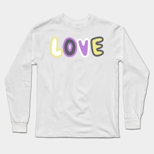 non-binary love Long Sleeve T-Shirt